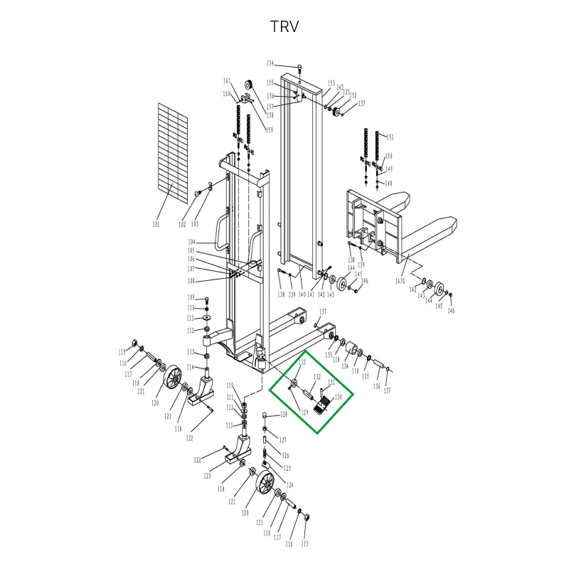 Тормозной механизм в сборе для TRV